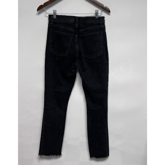 Abercrombie & Fitch Woman Jeans Middle Seam High Rise Split Ankle Sz 2 S 25x28.5 - Picture 5 of 10